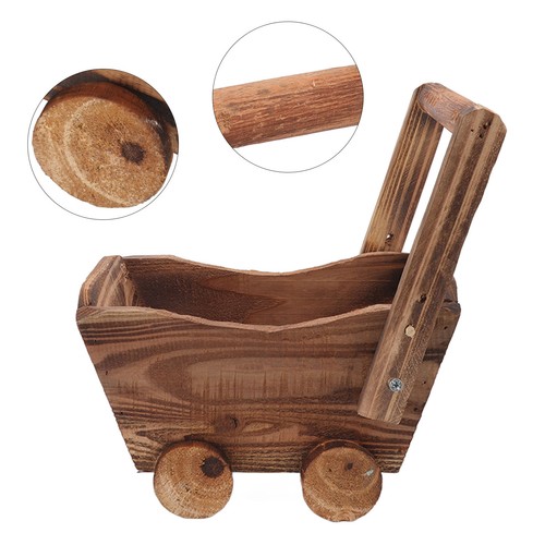 Gernie wooden cart flower pot - gernie,