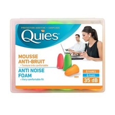 Quies Soft Foam Ear Protection Plugs 35dB (6 Pairs)
