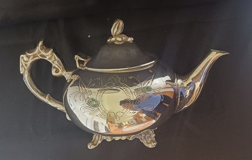 Antique silver plated - plated, teapot