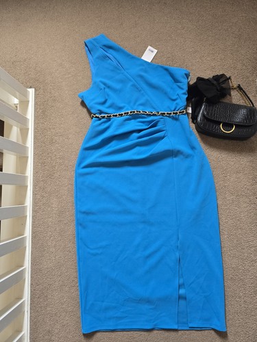 Lipsy blue one - shoulder, side