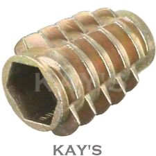 THREADED WOOD INSERTS HEX SCREW DRIVE FURNITURE FIXING NUTS TYPE E M4 M5 M6 M8