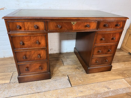 Mahogany pedestal desk free - desk,