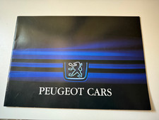 PEUGEOT CARS RANGE BROCHURE