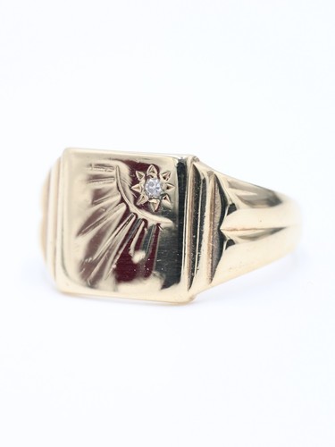 Vintage 9ct yellow - yellow, gold