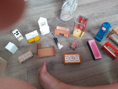 Dolls house furniture plastic - house,