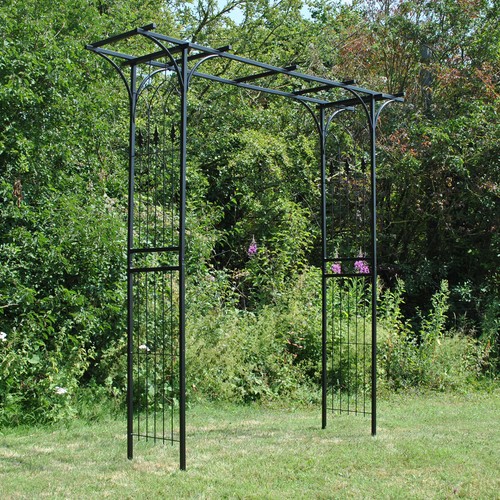 Metal garden arbour - garden, style