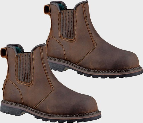 Mens pull leather - on,