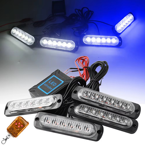 Led police lights - lights, car