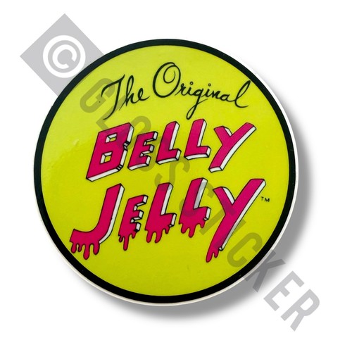 1980s belly jelly surf sticker - belly,