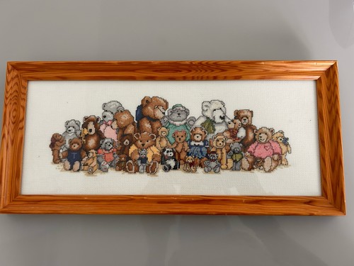 Vintage teddy bear reunion