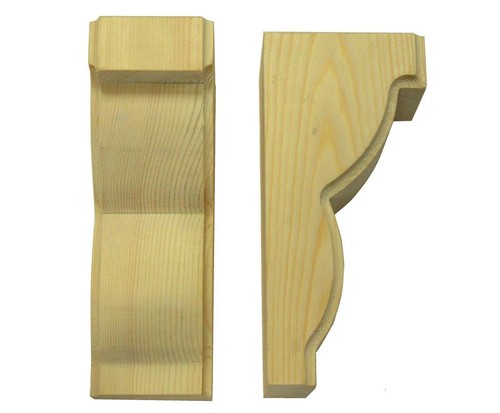 Wooden corbels timber shelf - corbels,