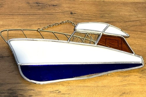 Vintage suncatcher boat cabin - boat,