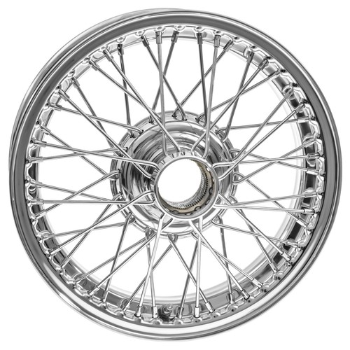 Wire wheel 15x4 chrome 48 - wheel, 15x4"