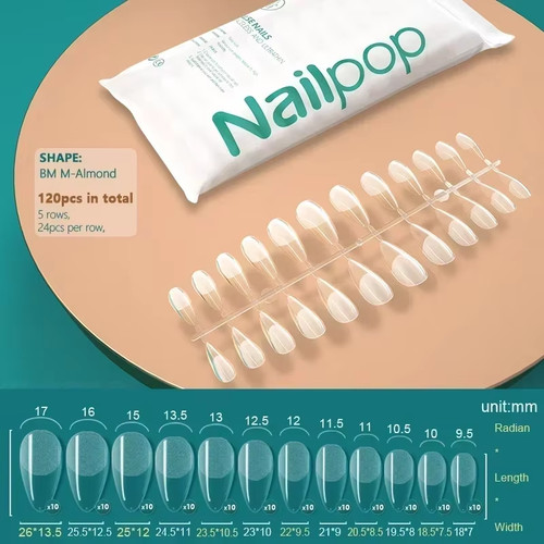 120pcs fake nails full - 120pcs,