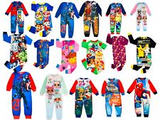 Boys Girls 1Onesie Character One Piece Fleece Pyjama Sleepsuit 18 Mths-12 Yrs