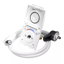 Bullfinch External Shower Point White with Hose & Head for Caravan Motorhome