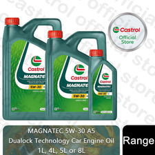 Castrol MAGNATEC 5W-30 A5 Car Engine Oil Dualock Technology, 1 ,4, 5 or 8L