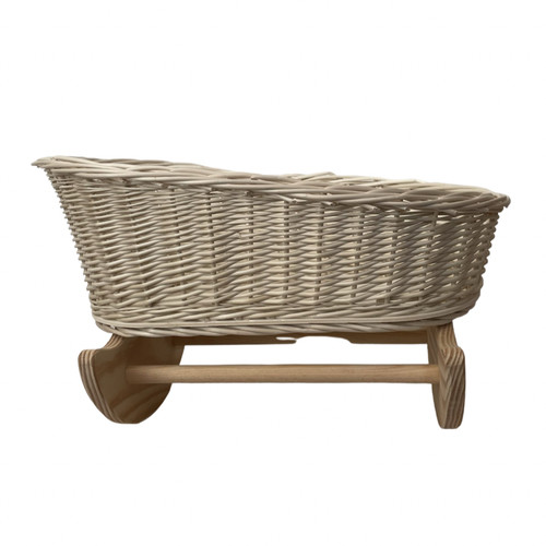 Off white wicker - dolls, cradle