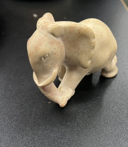 Soapstone elephant ornament