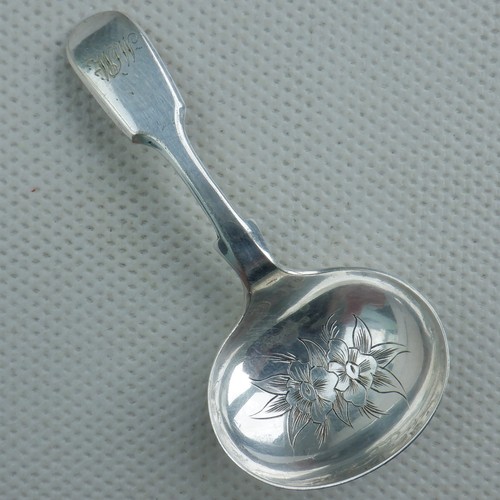 Antique tea caddy - tea, spoon