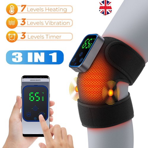Heated knee massager - heated,