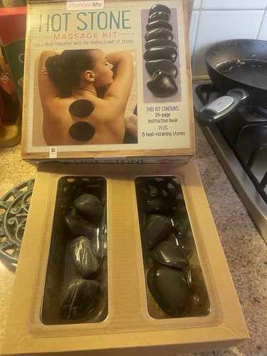 Hot stone massage kit stones - massage, 8