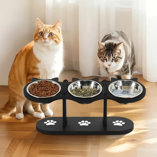 Cat dog food feeding stand - feeding,