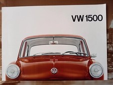 VW Type 3 1500 Notchback Sales Brochure 1962/3 English text