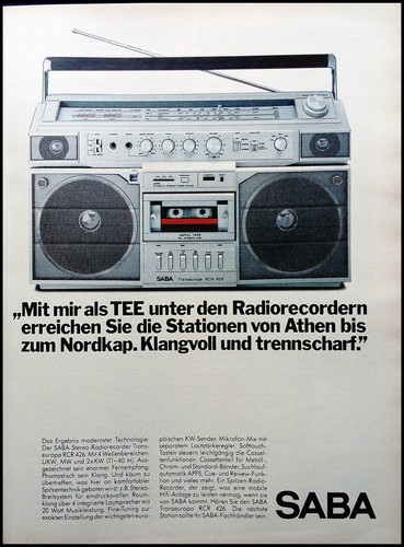 Saba radio recorder - recorder, rcr