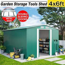 6x4ft Metal Garden Shed