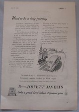 1949 Jowett Javelin 1.5-litre Original advert No.3