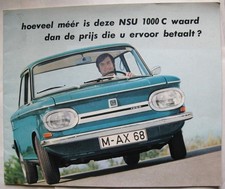 NSU 1000 C Car Sales Brochure