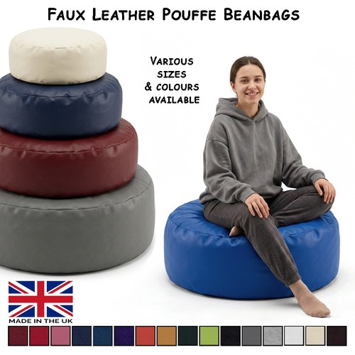 Round bean bags footstool - round,