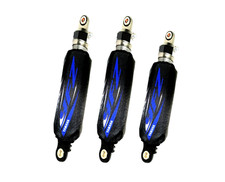 ATV Shock Covers Black Blue