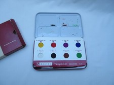Vintage Reeves Tempodisc colour box tin paint box No 8 boxed