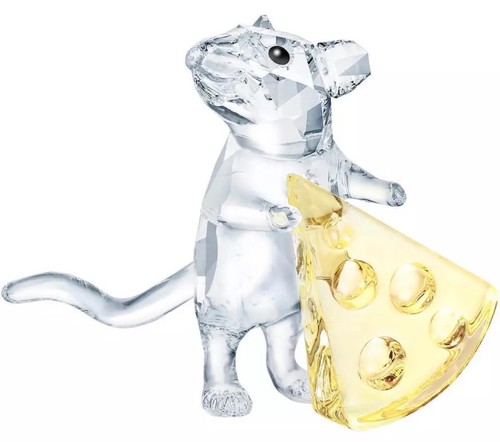 Swarovski mouse with yellow - mouse,