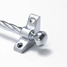 Satin Chrome Stair Rods - 3/8"