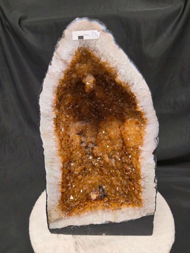 Tall citrine geode 536 - geode, crystal
