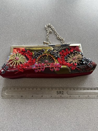 Bulaggi red satin beaded - red,