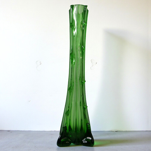 Vintage green glass long - vintage,
