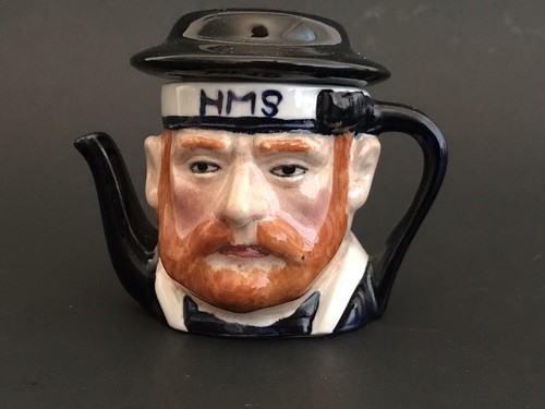 Vintage miniature face - miniature, teapot