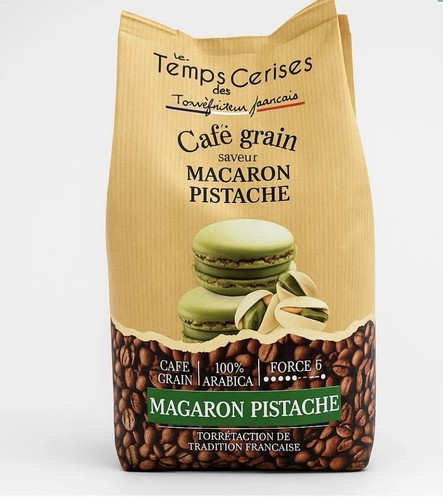 Pistachio macaron coffee - coffee, beans