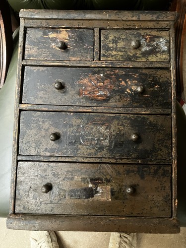 Antique apprentice piece chest - antique,