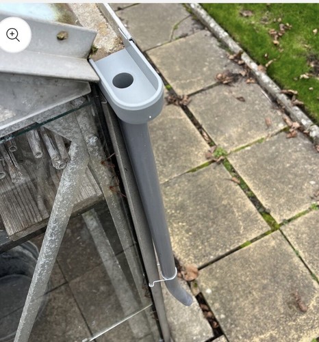 Greenhouse guttering downpipe - greenhouse,