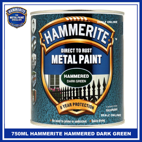 Hammerite hammered dark green - hammered,