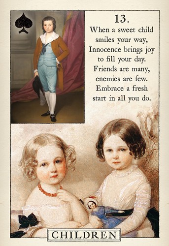 Blue bird lenormand cards - bird, |