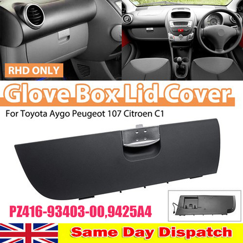 Rhd black glove box - black,
