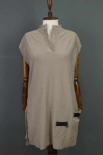 Sarah pacini brown sleeveless - sarah,