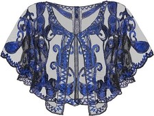 1920s Flapper Dress Great Gatsby Party Christmas Xmas Women Sequin Shawls Tops