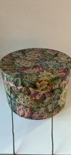 Vintage Floral Hat Box Round